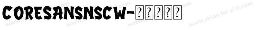 CoreSansnscw字体转换