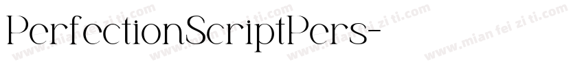 PerfectionScriptPers字体转换
