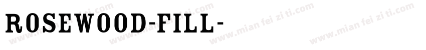 Rosewood-Fill字体转换