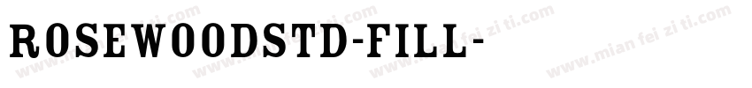 RosewoodStd-Fill字体转换
