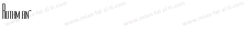 Rothman字体转换