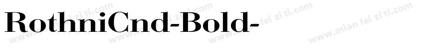RothniCnd-Bold字体转换