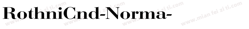 RothniCnd-Norma字体转换
