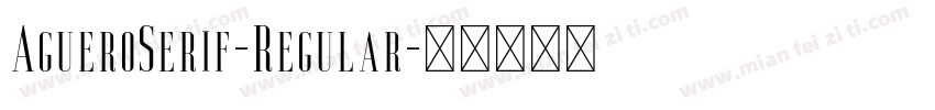 AgueroSerif-Regular字体转换