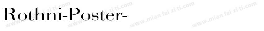 Rothni-Poster字体转换