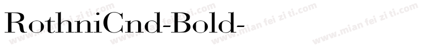 RothniCnd-Bold字体转换