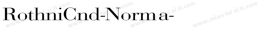 RothniCnd-Norma字体转换