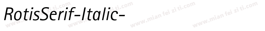 RotisSerif-Italic字体转换
