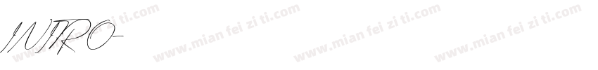 INITRO字体转换