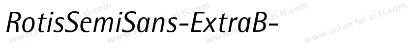 RotisSemiSans-ExtraB字体转换