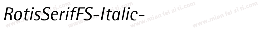 RotisSerifFS-Italic字体转换