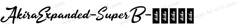 AkiraExpanded-SuperB字体转换