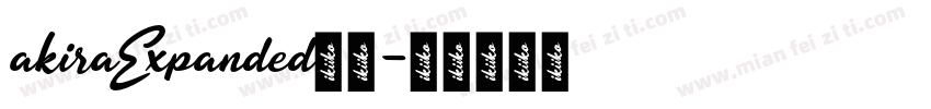 akiraExpanded字体字体转换