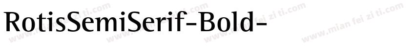 RotisSemiSerif-Bold字体转换
