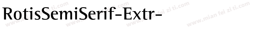 RotisSemiSerif-Extr字体转换