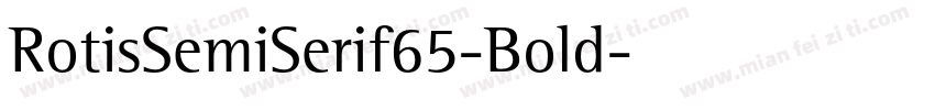 RotisSemiSerif65-Bold字体转换