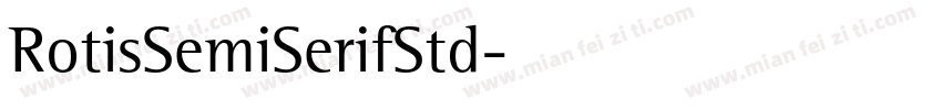 RotisSemiSerifStd字体转换