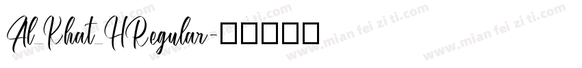 Al_Khat_HRegular字体转换