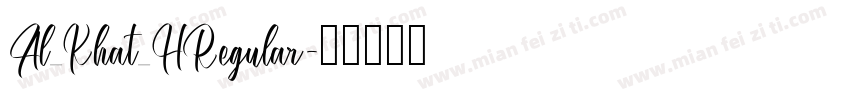 Al_Khat_HRegular字体转换