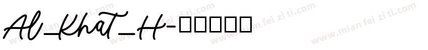 Al_Khat_H字体转换
