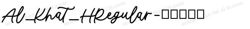 Al_Khat_HRegular字体转换