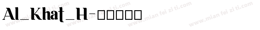 Al_Khat_H字体转换