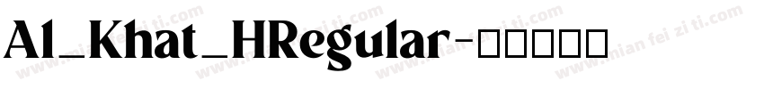 Al_Khat_HRegular字体转换
