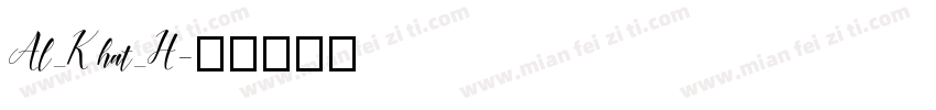 Al_Khat_H字体转换