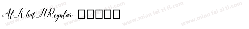 Al_Khat_HRegular字体转换