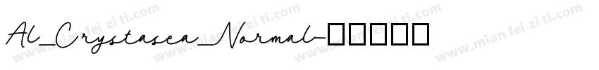 Al_Crystasea_Normal字体转换