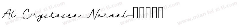 Al_Crystasea_Normal字体转换