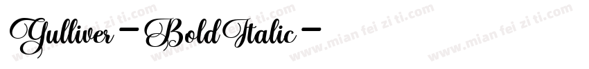 Gulliver-BoldItalic字体转换