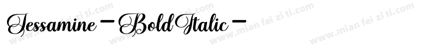Jessamine-BoldItalic字体转换