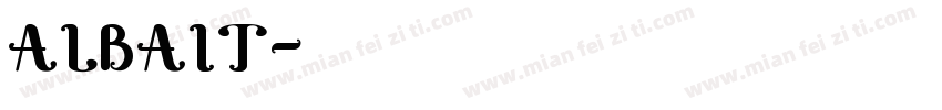 ALBAIT字体转换