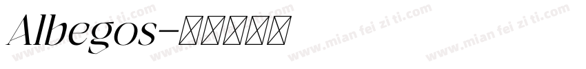Albegos字体转换