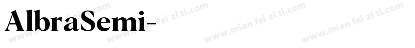 AlbraSemi字体转换