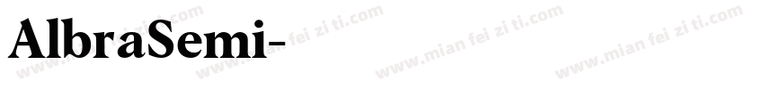 AlbraSemi字体转换