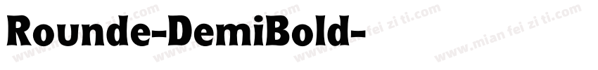 Rounde-DemiBold字体转换