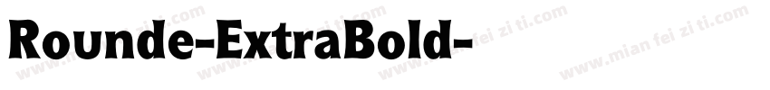 Rounde-ExtraBold字体转换