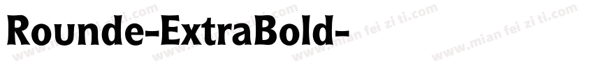 Rounde-ExtraBold字体转换