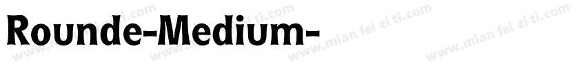 Rounde-Medium字体转换