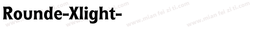 Rounde-Xlight字体转换