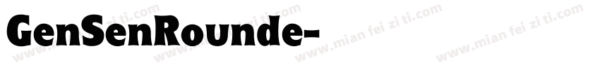 GenSenRounde字体转换