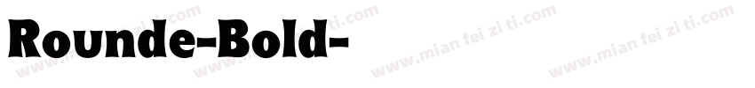 Rounde-Bold字体转换