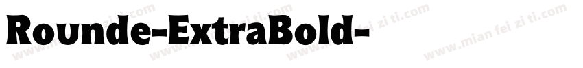 Rounde-ExtraBold字体转换