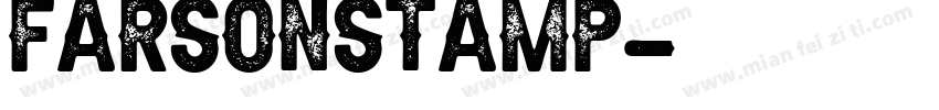 FarsonStamp字体转换