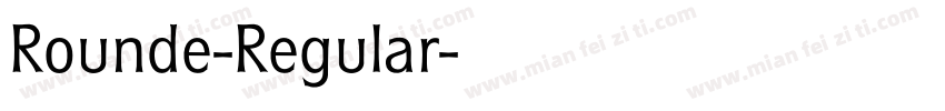 Rounde-Regular字体转换