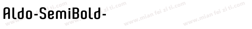 Aldo-SemiBold字体转换