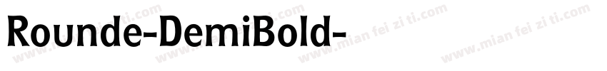 Rounde-DemiBold字体转换