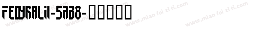 FedyralIi-5AB8字体转换